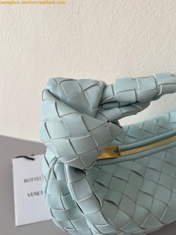 Replica Bottega Veneta BV Jodie Mini Bag In Teal Washed Intrecciato Lambskin 12