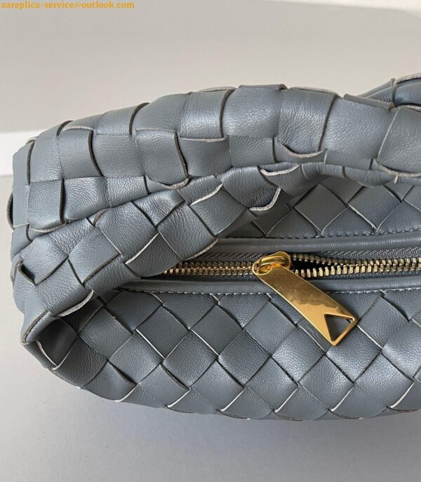 Replica Bottega Veneta BV Jodie Mini Bag In Thunder Intrecciato Lambskin 9