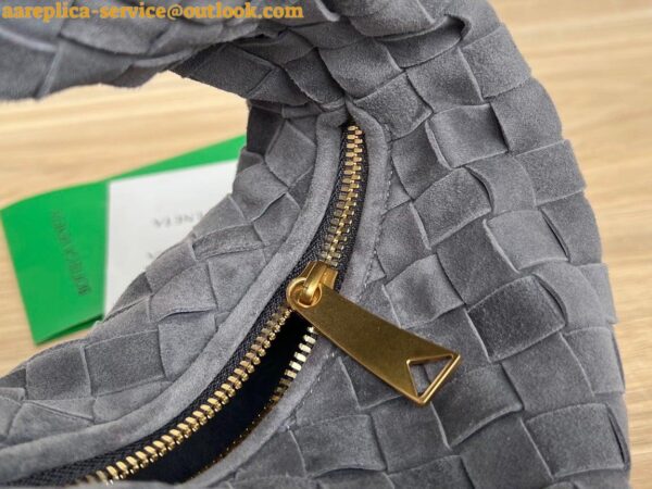 Replica Bottega Veneta BV Jodie Mini Bag In Thunder Intrecciato Suede 11