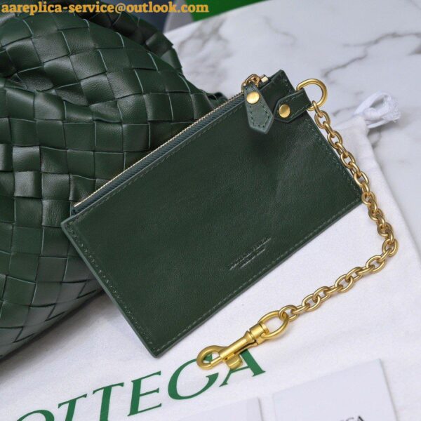 Replica Bottega Veneta Large Pouch Clutch Bag In Raintree Intrecciato Lambskin 6