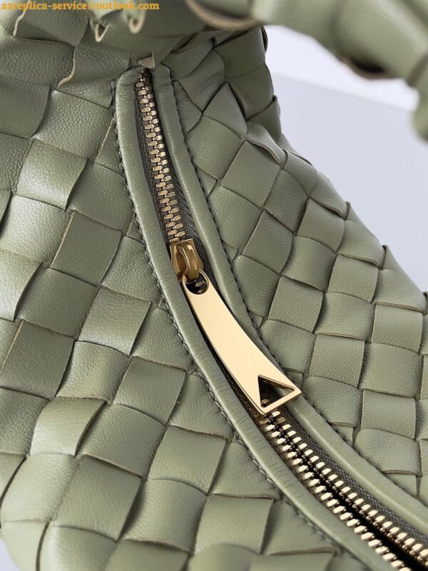 Replica Bottega Veneta BV Jodie Mini Bag In Travertine Intrecciato Lambskin 10