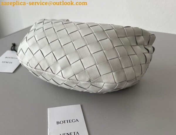 Replica Bottega Veneta BV Jodie Mini Bag In White Intrecciato Lambskin 5