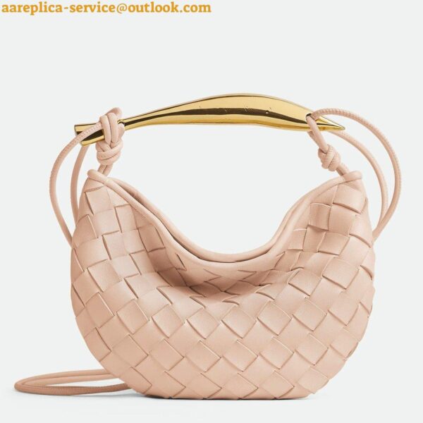 Replica Bottega Veneta Sardine Mini Bag in Lotus Intrecciato Lambskin 6