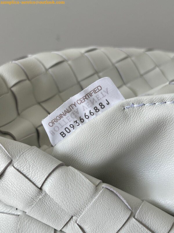 Replica Bottega Veneta BV Jodie Mini Bag In White Intrecciato Lambskin 11