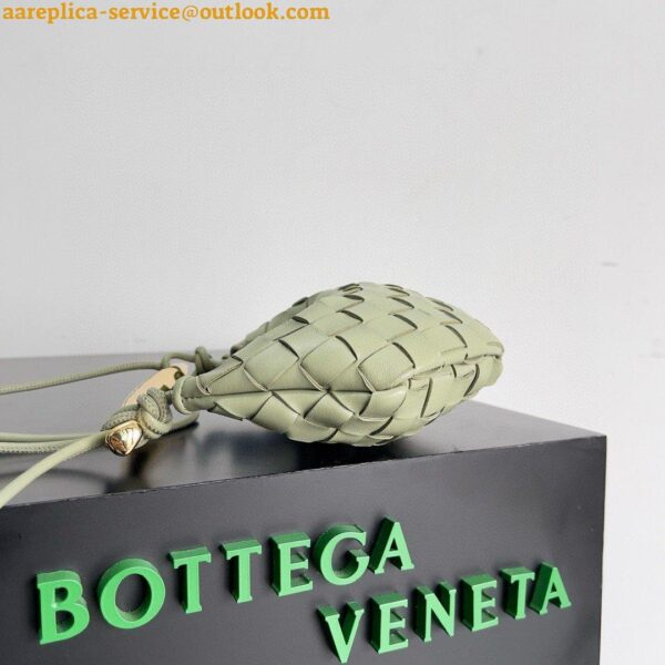 Replica Bottega Veneta Sardine Mini Bag in Travertine Intrecciato Lambskin 6