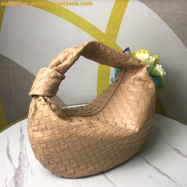 Replica Bottega Veneta BV Jodie Small Bag In Almond Intrecciato Lambskin 3