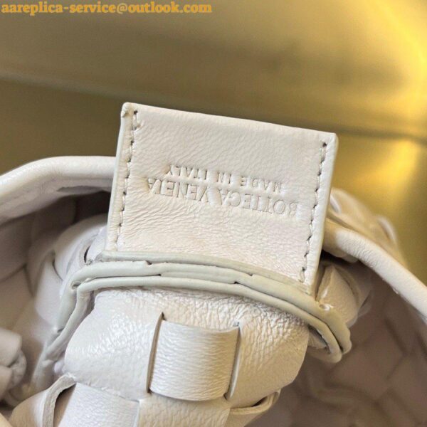 Replica Bottega Veneta Sardine Mini Bag In White Intrecciato Lambskin 9