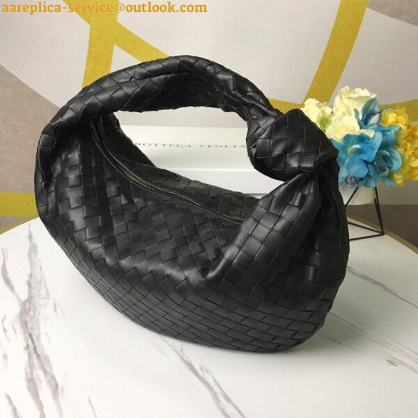 Replica Bottega Veneta BV Jodie Small Bag In Black Intrecciato Lambskin 6