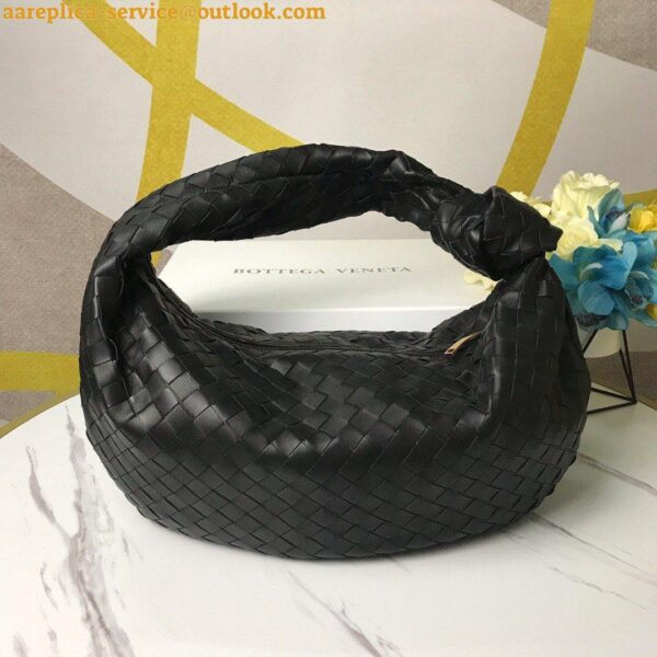 Replica Bottega Veneta BV Jodie Small Bag In Black Intrecciato Lambskin 7