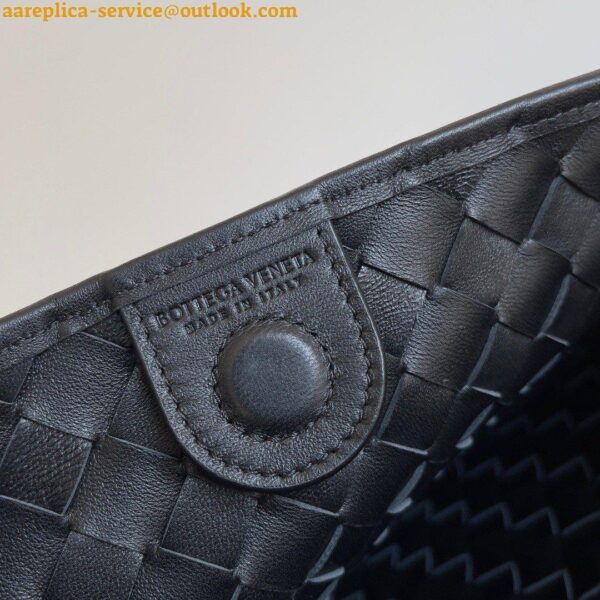 Replica Bottega Veneta Sardine Small Bag In Black Intrecciato Lambskin 12