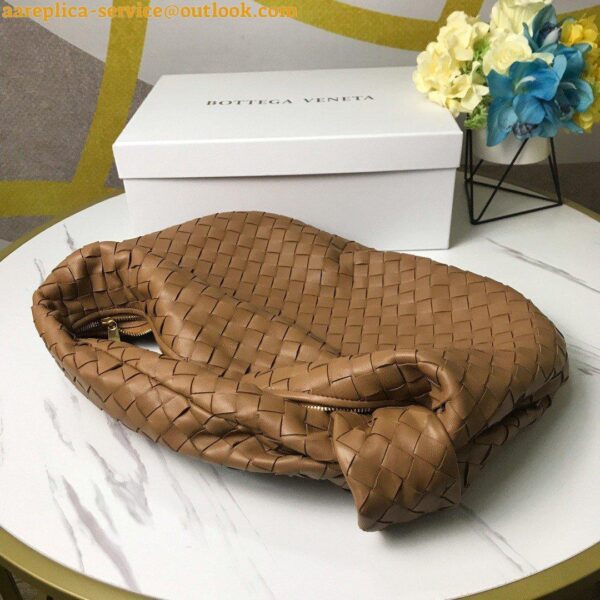 Replica Bottega Veneta BV Jodie Small Bag In Caramel Intrecciato Lambskin 7