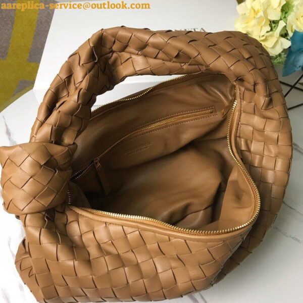 Replica Bottega Veneta BV Jodie Small Bag In Caramel Intrecciato Lambskin 8