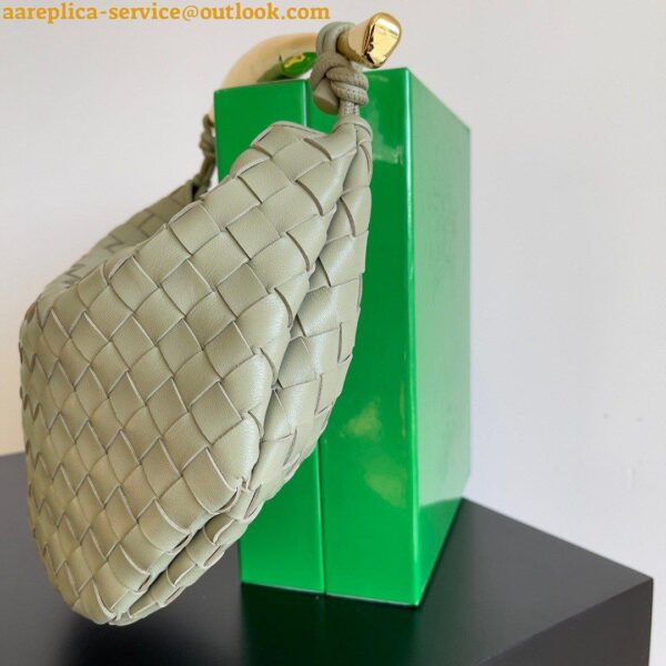 Replica Bottega Veneta Sardine Small Bag In Travertine Intrecciato Lambskin 7