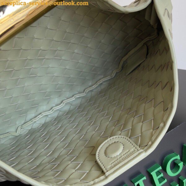 Replica Bottega Veneta Sardine Small Bag In Travertine Intrecciato Lambskin 12