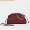 Replica Bottega Veneta Mini Pouch with Strap in Black Intrecciato Lambskin