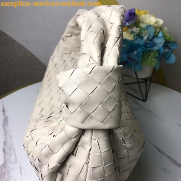 Replica Bottega Veneta BV Jodie Small Bag In White Intrecciato Lambskin 6