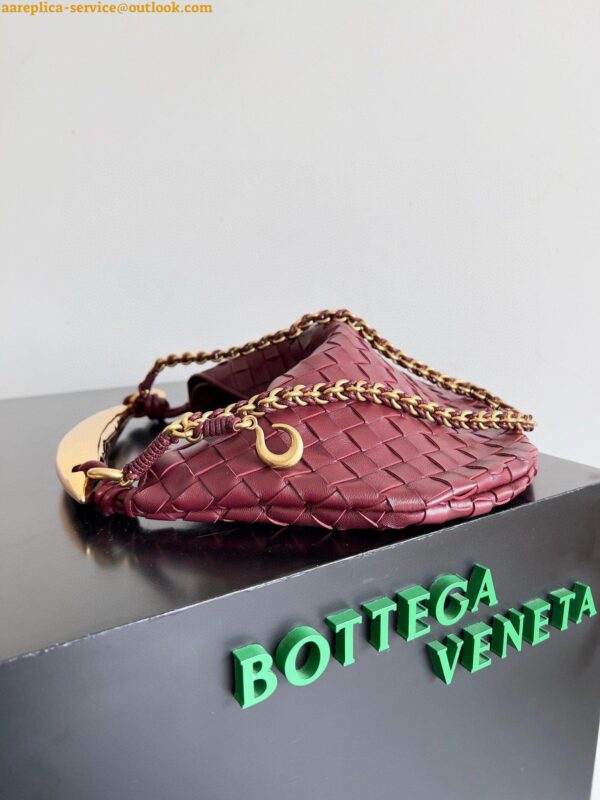 Replica Bottega Veneta Sardine Small Bag with Chain in Barolo Lambskin 3