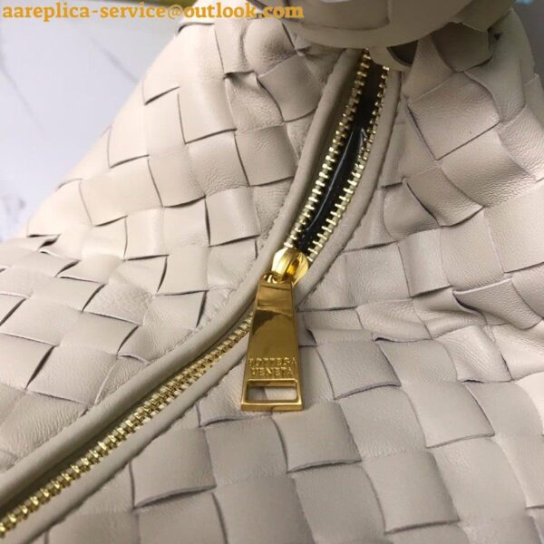 Replica Bottega Veneta BV Jodie Small Bag In White Intrecciato Lambskin 10