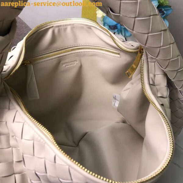 Replica Bottega Veneta BV Jodie Small Bag In White Intrecciato Lambskin 12