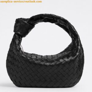 Replica Bottega Veneta BV Jodie Teen Bag In Black Intrecciato Lambskin