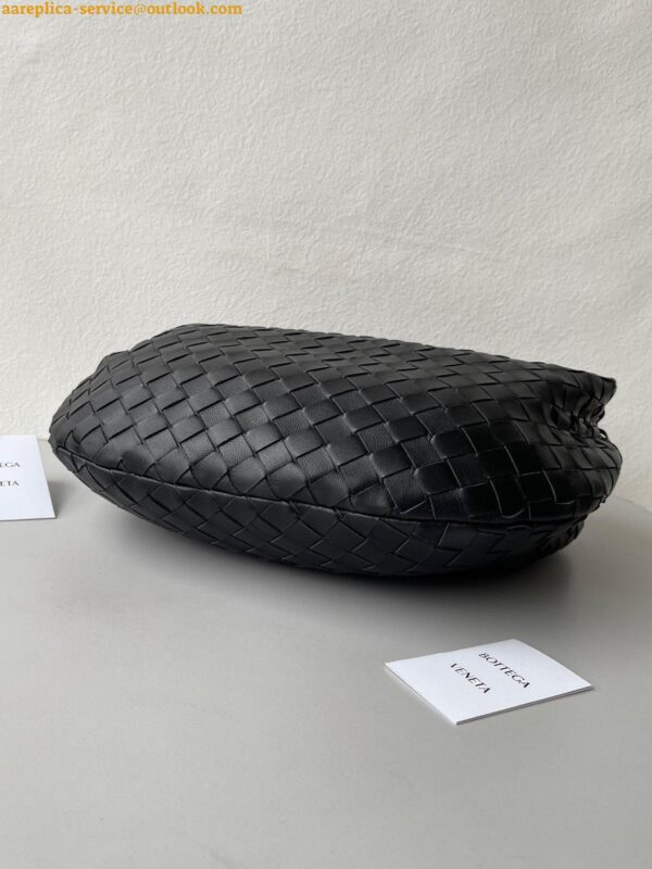 Replica Bottega Veneta BV Jodie Teen Bag In Black Intrecciato Lambskin 5