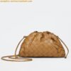 Replica Bottega Veneta Mini Pouch with Strap in Cinnabar Calfskin 2