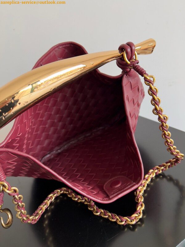 Replica Bottega Veneta Sardine Small Bag with Chain in Barolo Lambskin 11