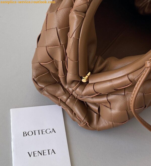 Replica Bottega Veneta Mini Pouch with Strap in Caramel Intrecciato Lambskin 6