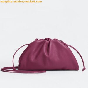 Replica Bottega Veneta Mini Pouch with Strap in Cinnabar Calfskin