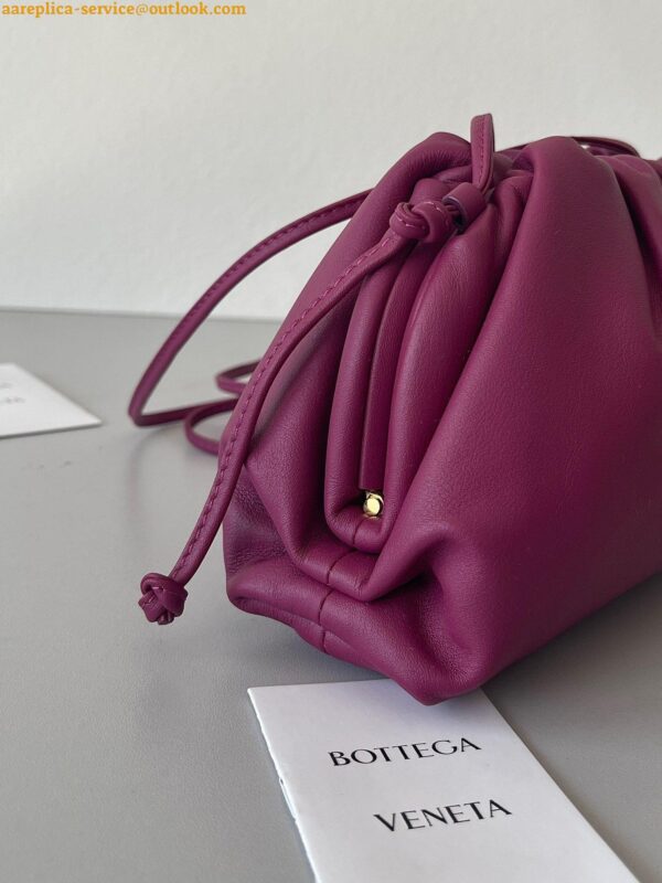 Replica Bottega Veneta Mini Pouch with Strap in Cinnabar Calfskin 4