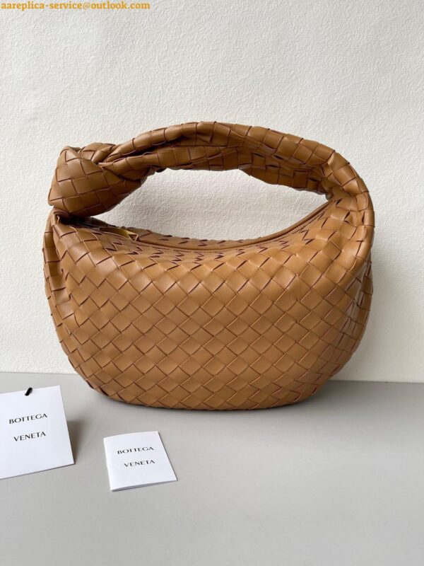 Replica Bottega Veneta BV Jodie Teen Bag In Caramel Intrecciato Lambskin 8