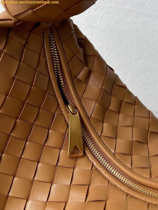 Replica Bottega Veneta BV Jodie Teen Bag In Caramel Intrecciato Lambskin 11