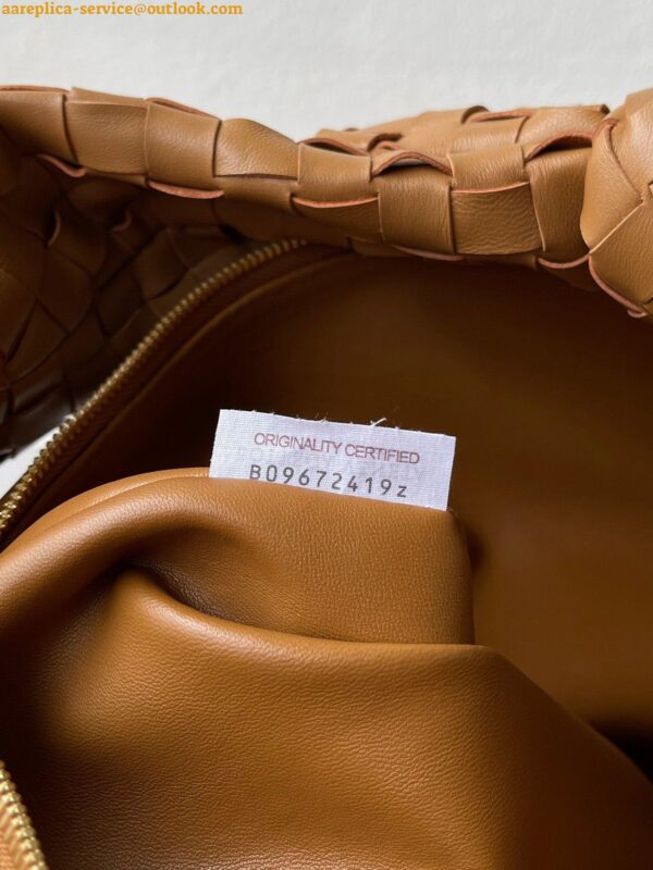 Replica Bottega Veneta BV Jodie Teen Bag In Caramel Intrecciato Lambskin 12