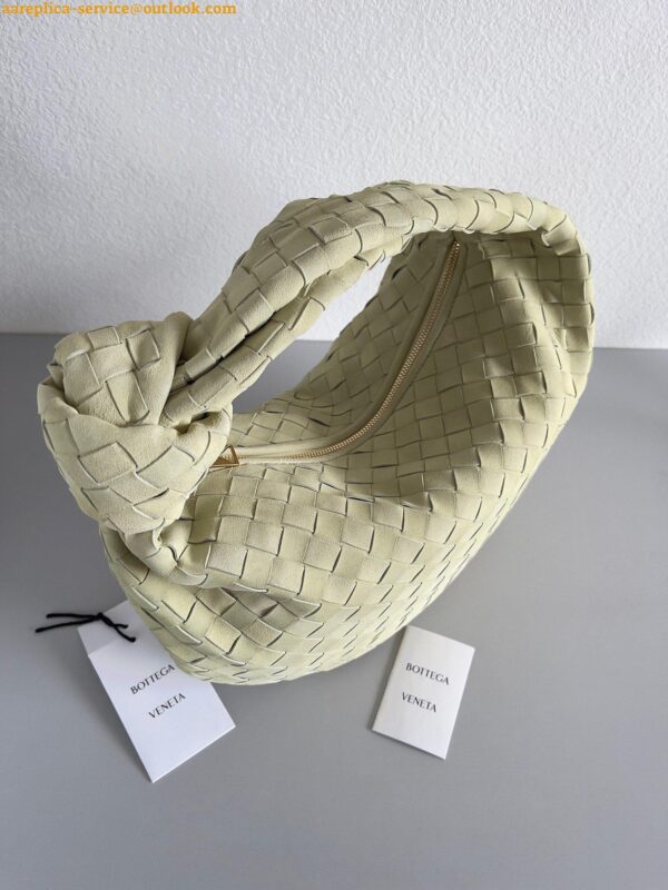 Replica Bottega Veneta BV Jodie Teen Bag In Lemon Suede Calfskin 4