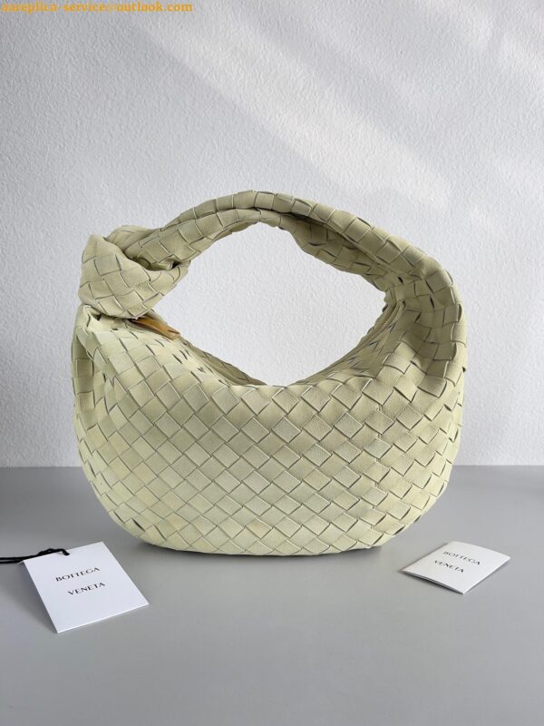 Replica Bottega Veneta BV Jodie Teen Bag In Lemon Suede Calfskin 5