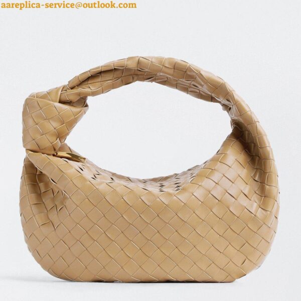 Replica Bottega Veneta BV Jodie Teen Bag In Porridge Intrecciato Lambskin 3