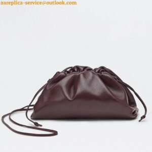 Replica Bottega Veneta Mini Pouch with Strap in Grape Calfskin