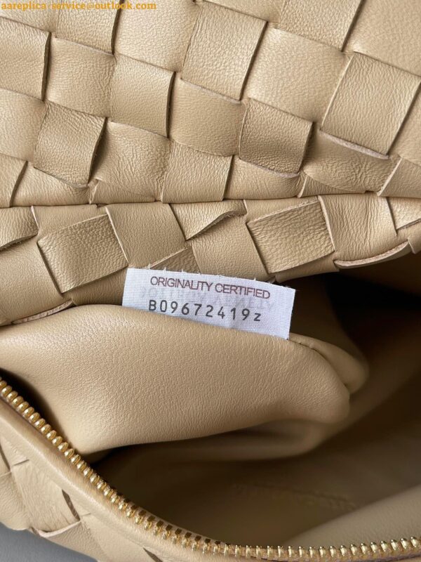 Replica Bottega Veneta BV Jodie Teen Bag In Porridge Intrecciato Lambskin 6