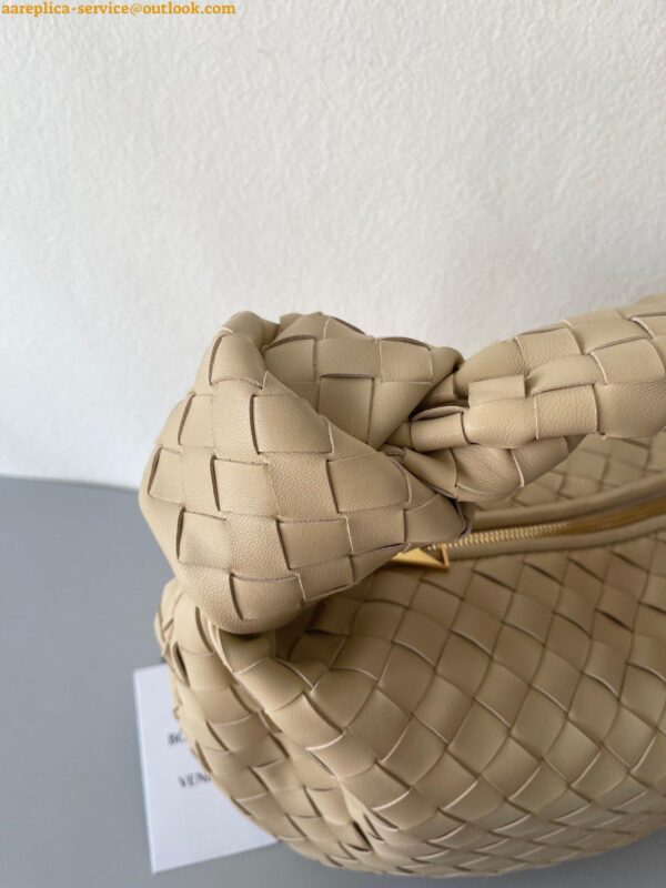 Replica Bottega Veneta BV Jodie Teen Bag In Porridge Intrecciato Lambskin 8