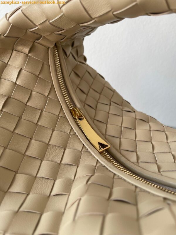 Replica Bottega Veneta BV Jodie Teen Bag In Porridge Intrecciato Lambskin 13