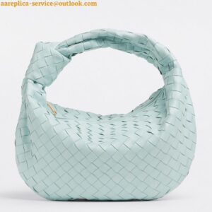 Replica Bottega Veneta BV Jodie Teen Bag In Teal Washed Intrecciato Lambskin 2