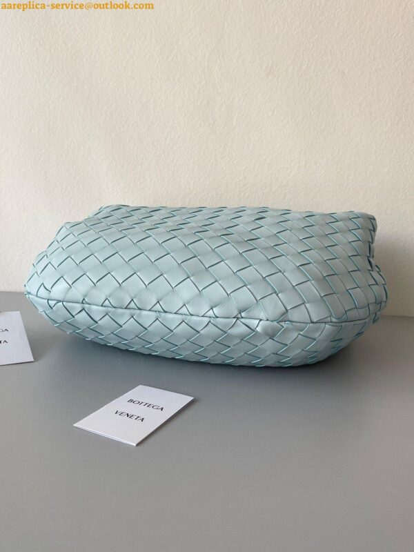 Replica Bottega Veneta BV Jodie Teen Bag In Teal Washed Intrecciato Lambskin 5