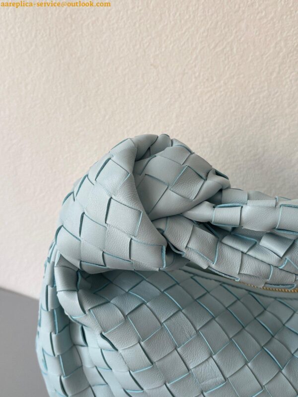 Replica Bottega Veneta BV Jodie Teen Bag In Teal Washed Intrecciato Lambskin 6