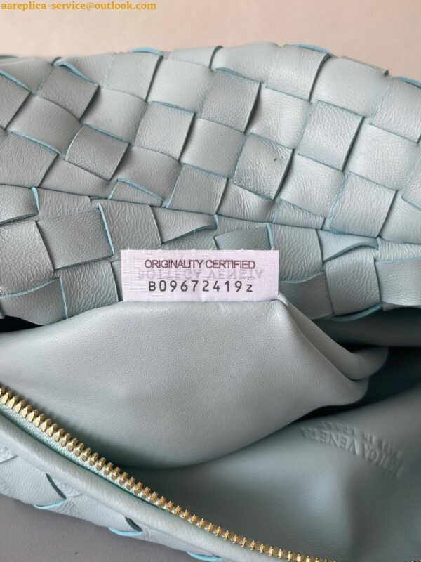 Replica Bottega Veneta BV Jodie Teen Bag In Teal Washed Intrecciato Lambskin 9