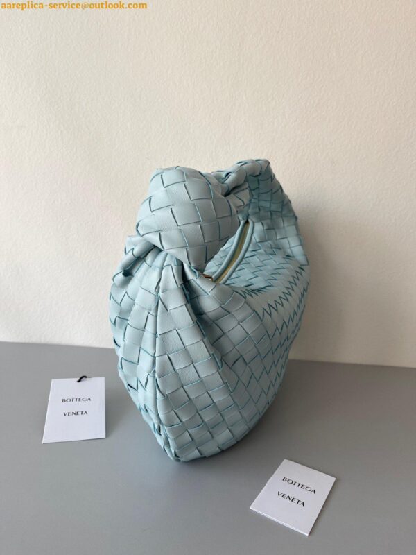 Replica Bottega Veneta BV Jodie Teen Bag In Teal Washed Intrecciato Lambskin 10