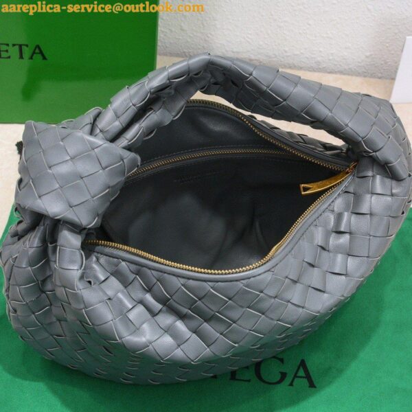 Replica Bottega Veneta BV Jodie Teen Bag In Thunder Intrecciato Lambskin 11