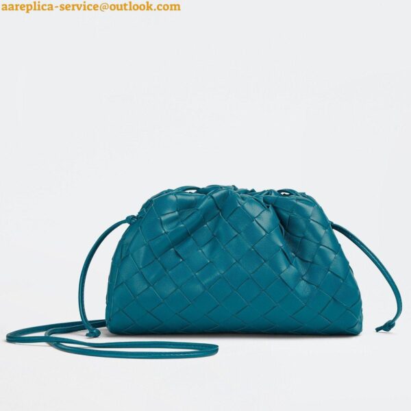 Replica Bottega Veneta Mini Pouch with Strap in Mallard Intrecciato Lambskin 3