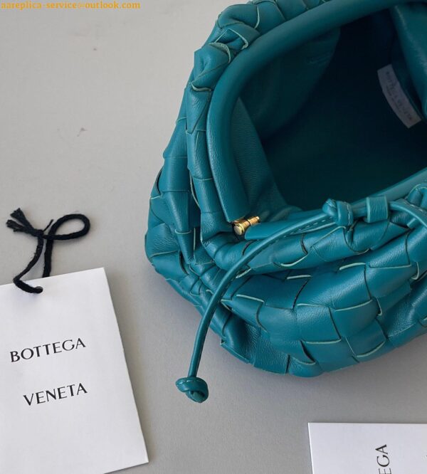 Replica Bottega Veneta Mini Pouch with Strap in Mallard Intrecciato Lambskin 6