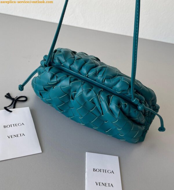 Replica Bottega Veneta Mini Pouch with Strap in Mallard Intrecciato Lambskin 7