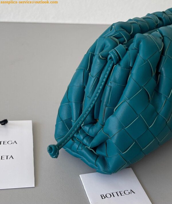 Replica Bottega Veneta Mini Pouch with Strap in Mallard Intrecciato Lambskin 8